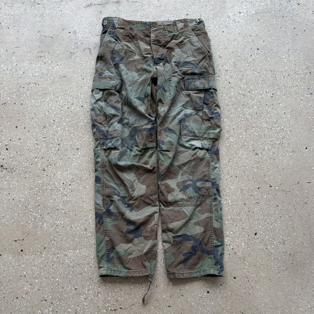Vintage 80s US Army Camo Grunge Cargo Pants 30x29